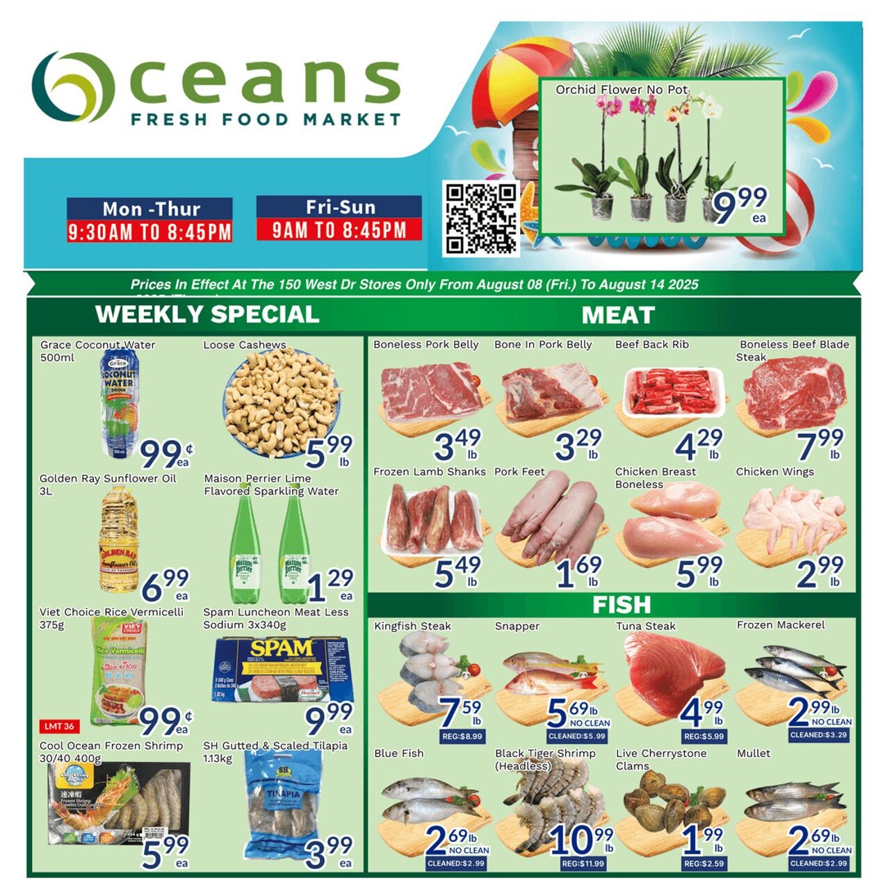 Flyer Oceans Fresh Food Market 08.08.2025 - 14.08.2025