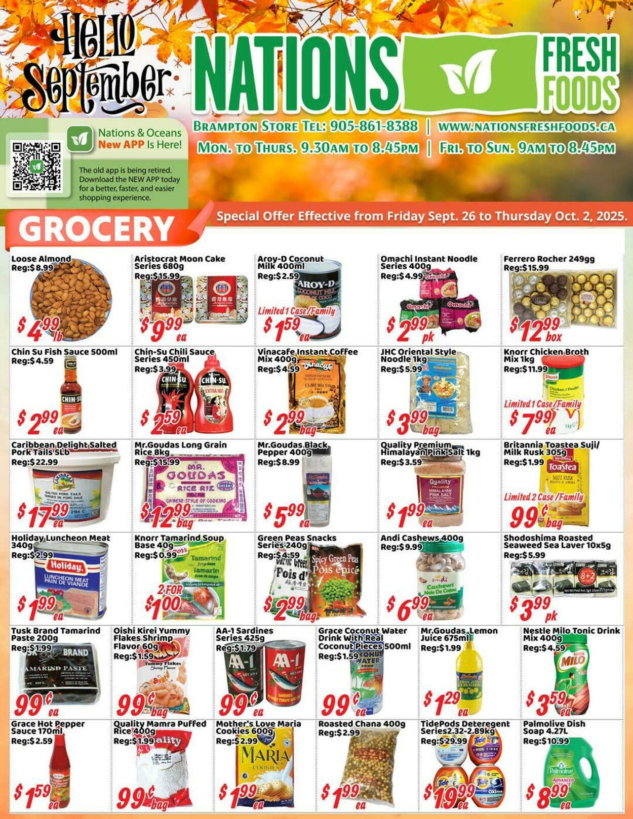 Flyer Oceans Fresh Food Market 26.09.2025 - 02.10.2025