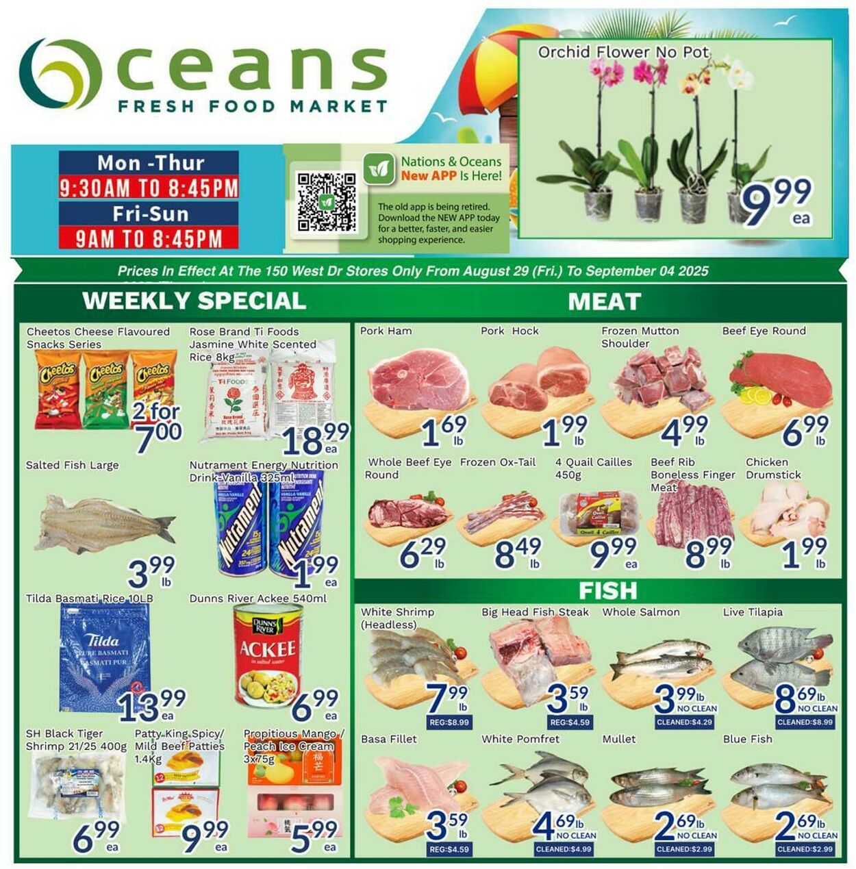 Flyer Oceans Fresh Food Market 29.08.2025 - 04.09.2025