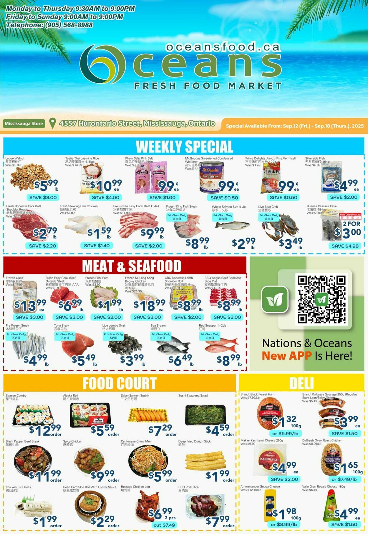 Flyer Oceans Fresh Food Market 12.09.2025 - 18.09.2025