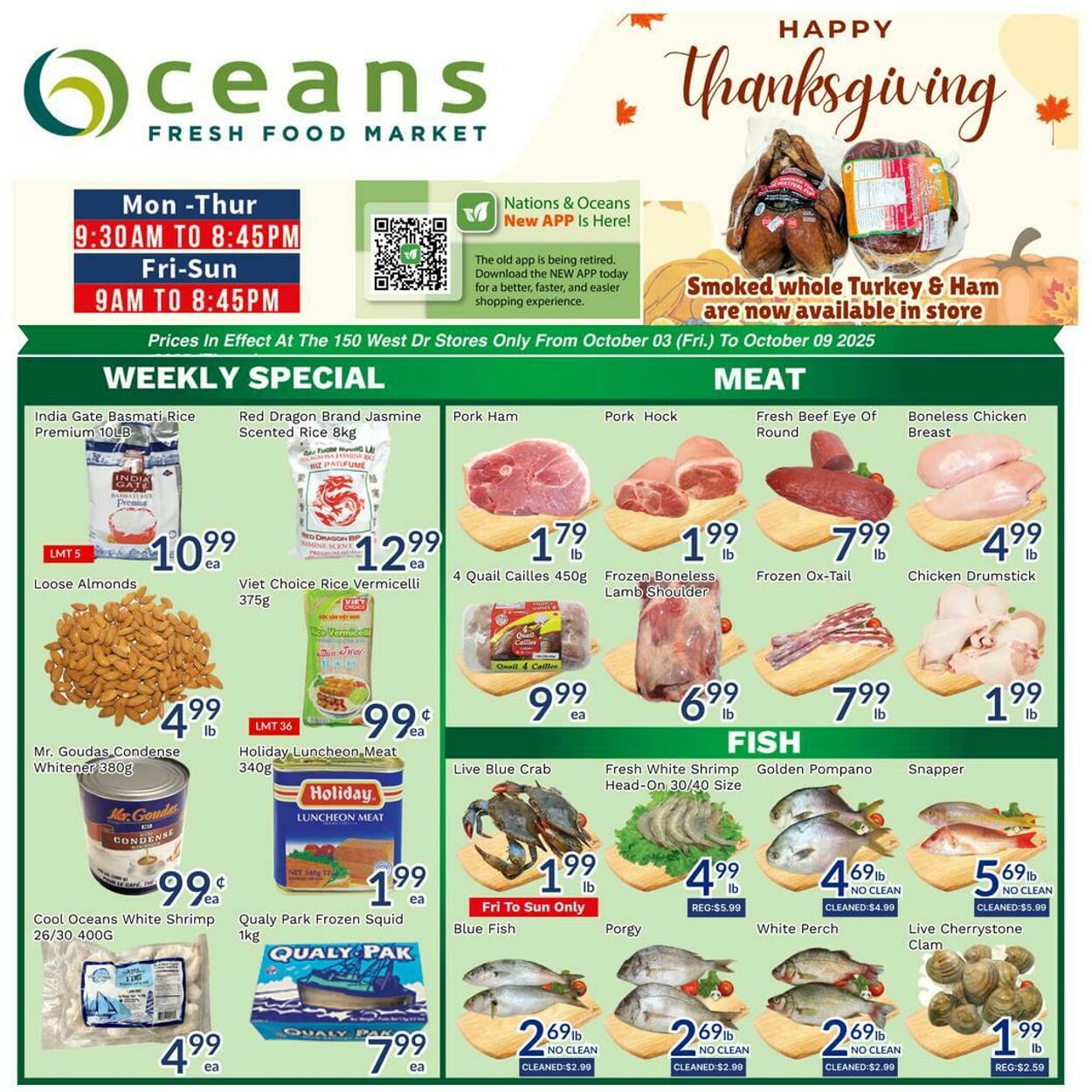 Flyer Oceans Fresh Food Market 03.10.2025 - 09.10.2025