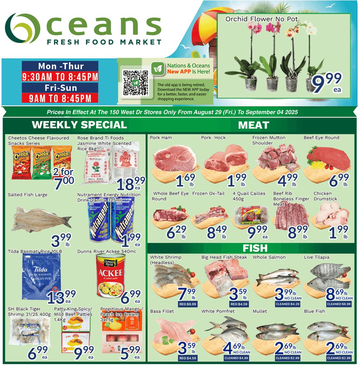 Flyer Oceans Fresh Food Market 29.08.2025 - 04.09.2025