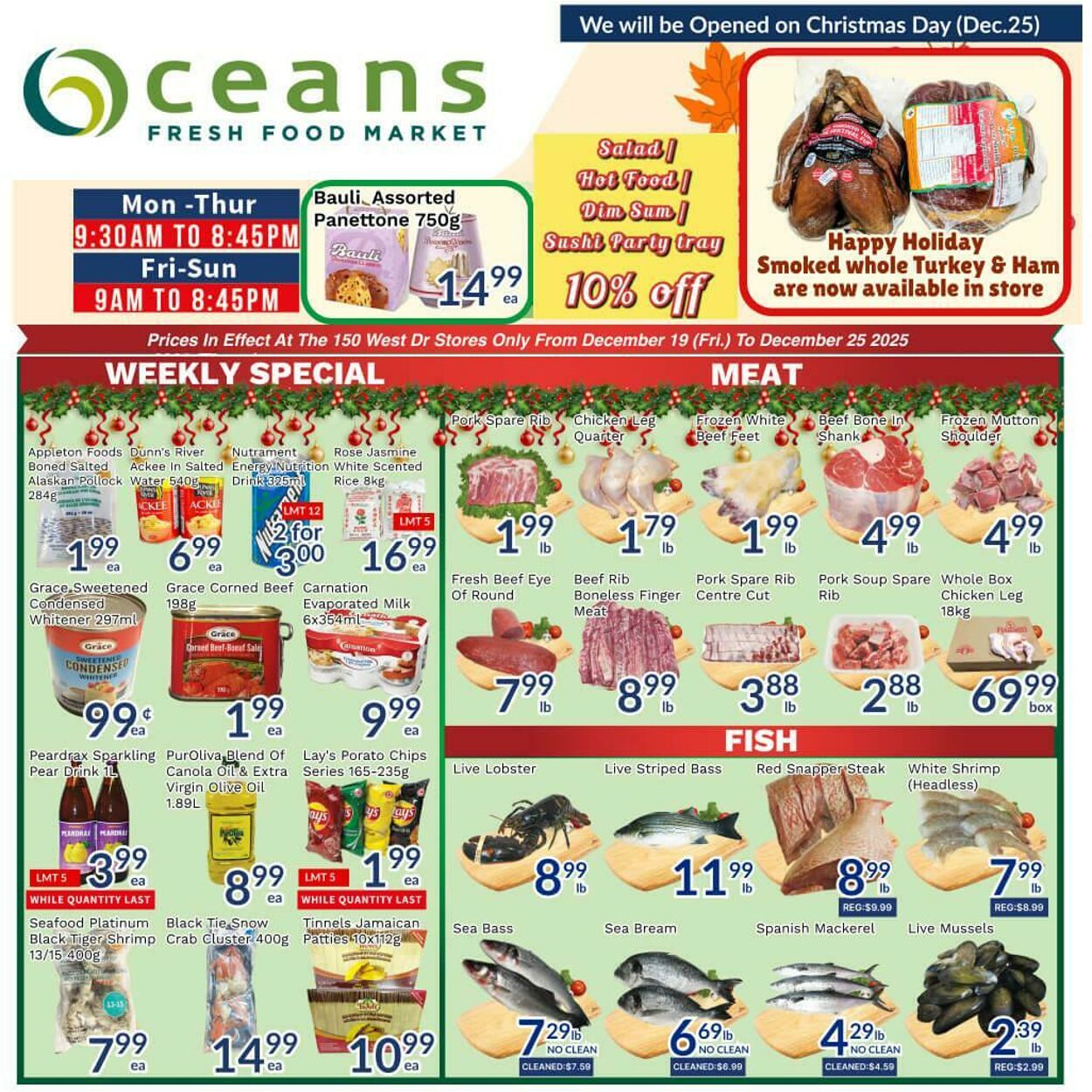 Flyer Oceans Fresh Food Market 19.12.2025 - 25.12.2025