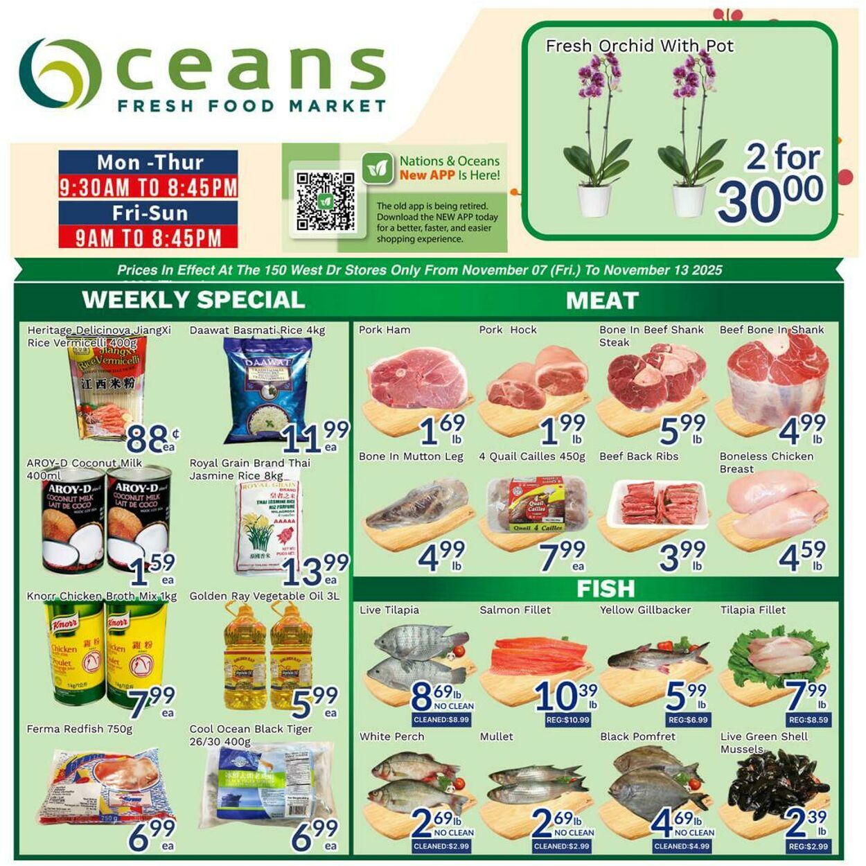 Flyer Oceans Fresh Food Market 07.11.2025 - 13.11.2025