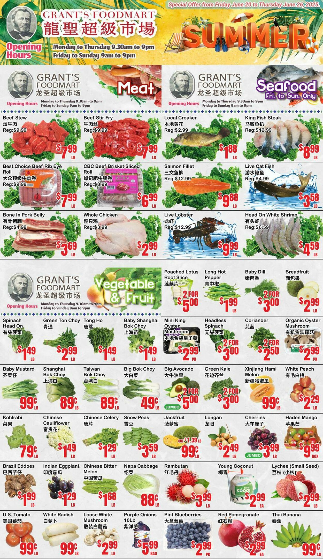 Flyer Oceans Fresh Food Market 20.06.2025 - 26.06.2025