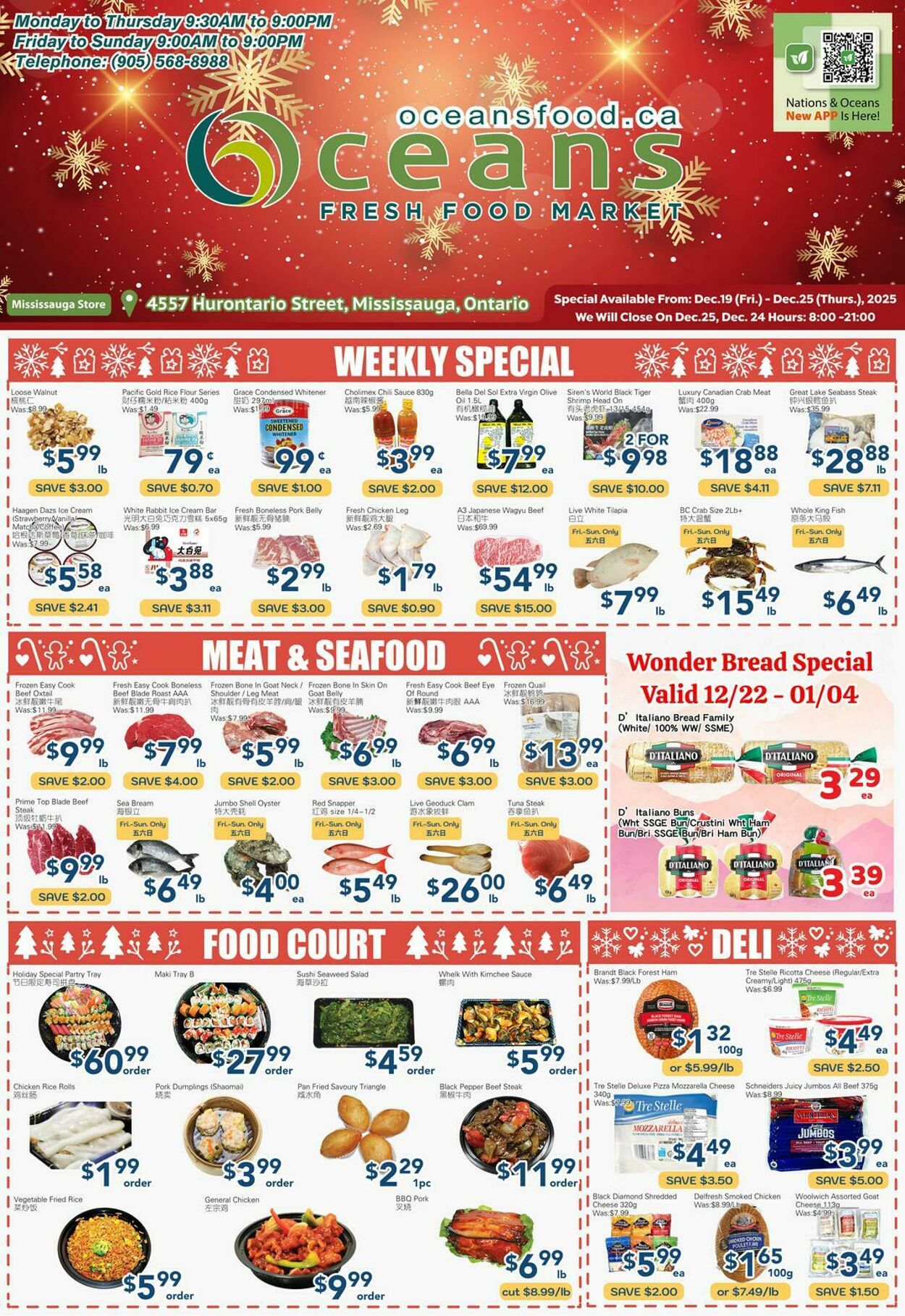 Flyer Oceans Fresh Food Market 19.12.2025 - 25.12.2025