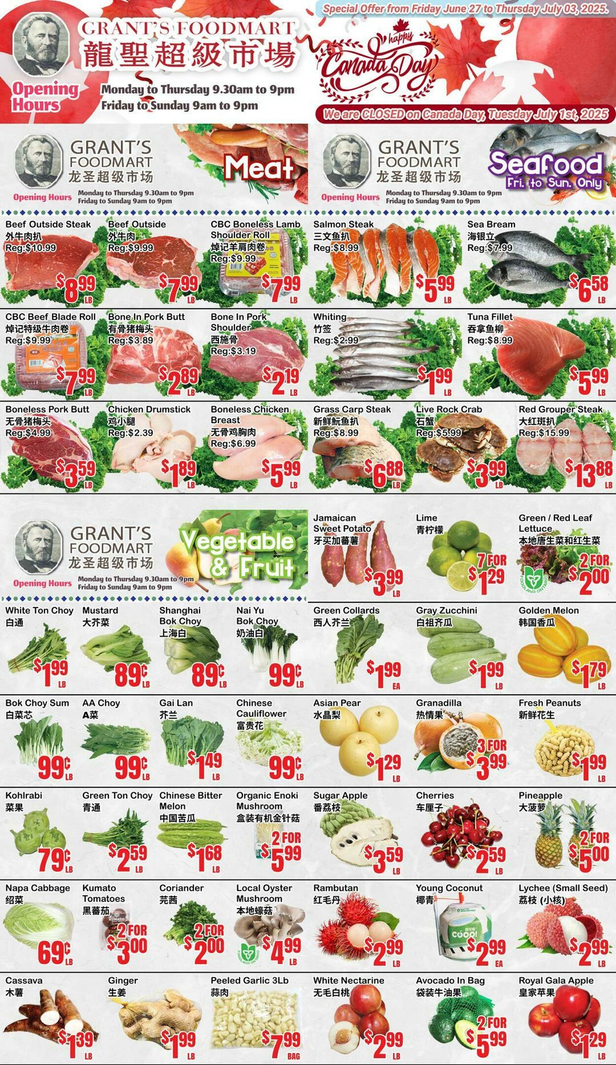 Flyer Oceans Fresh Food Market 27.06.2025 - 03.07.2025