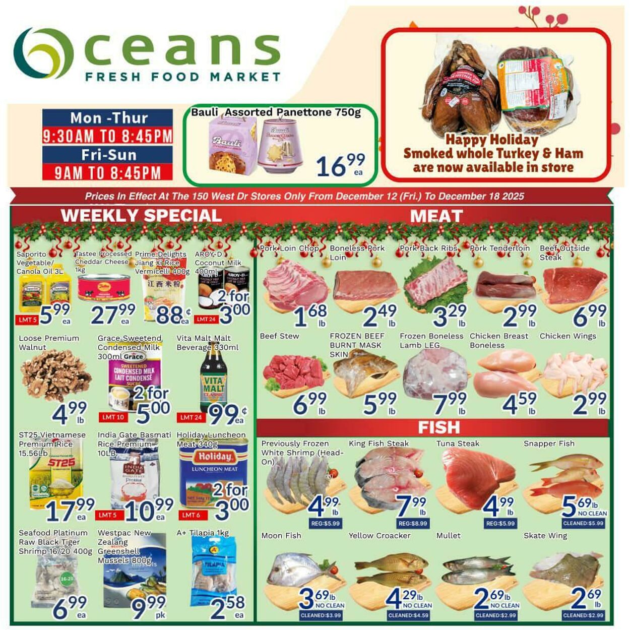 Flyer Oceans Fresh Food Market 12.12.2025 - 18.12.2025