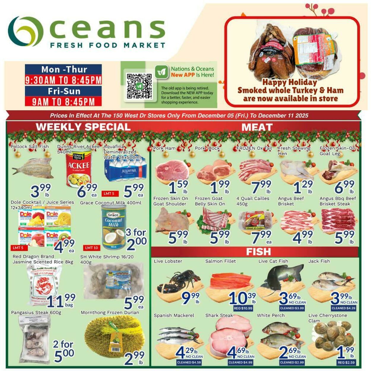 Flyer Oceans Fresh Food Market 05.12.2025 - 11.12.2025