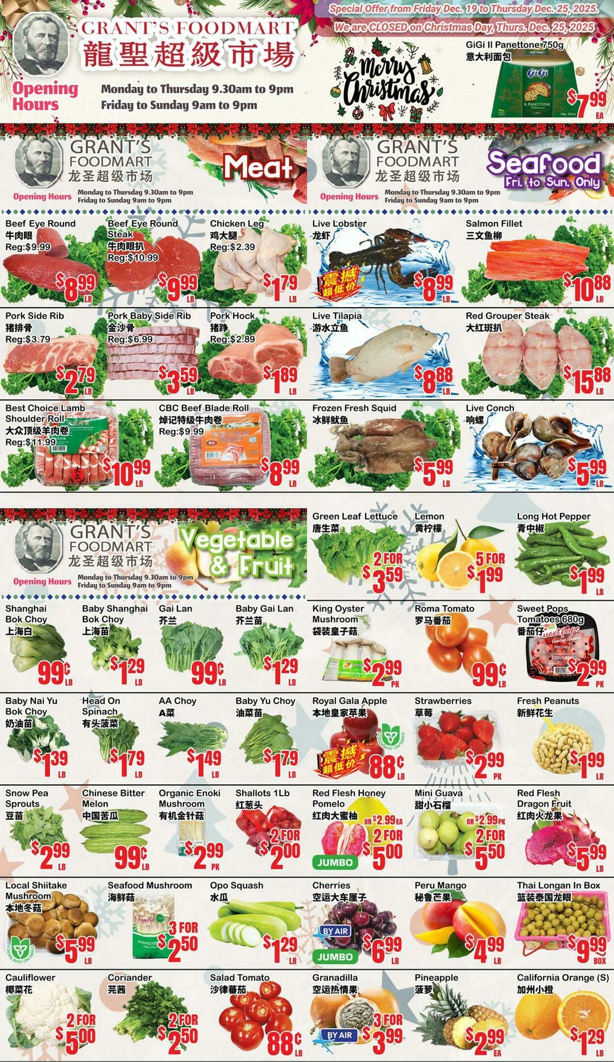 Flyer Oceans Fresh Food Market 19.12.2025 - 25.12.2025