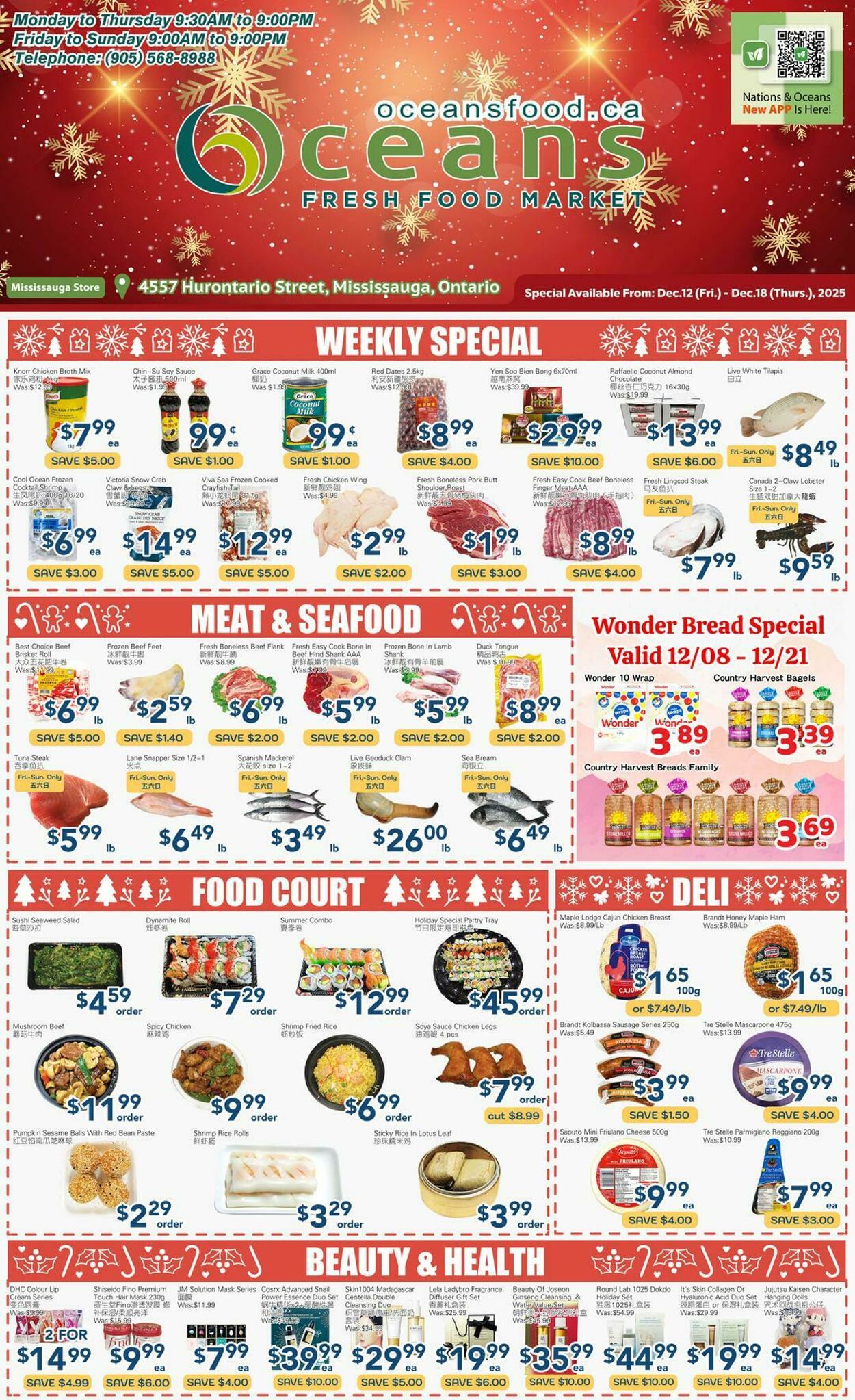 Flyer Oceans Fresh Food Market 12.12.2025 - 18.12.2025