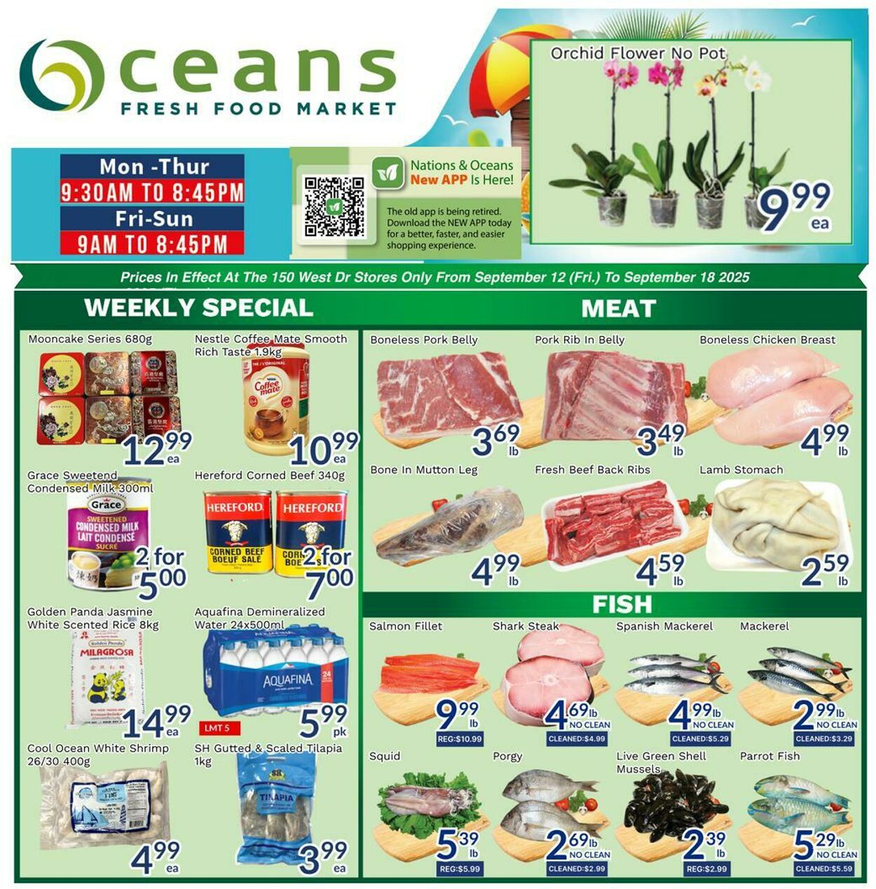 Flyer Oceans Fresh Food Market 12.09.2025 - 18.09.2025