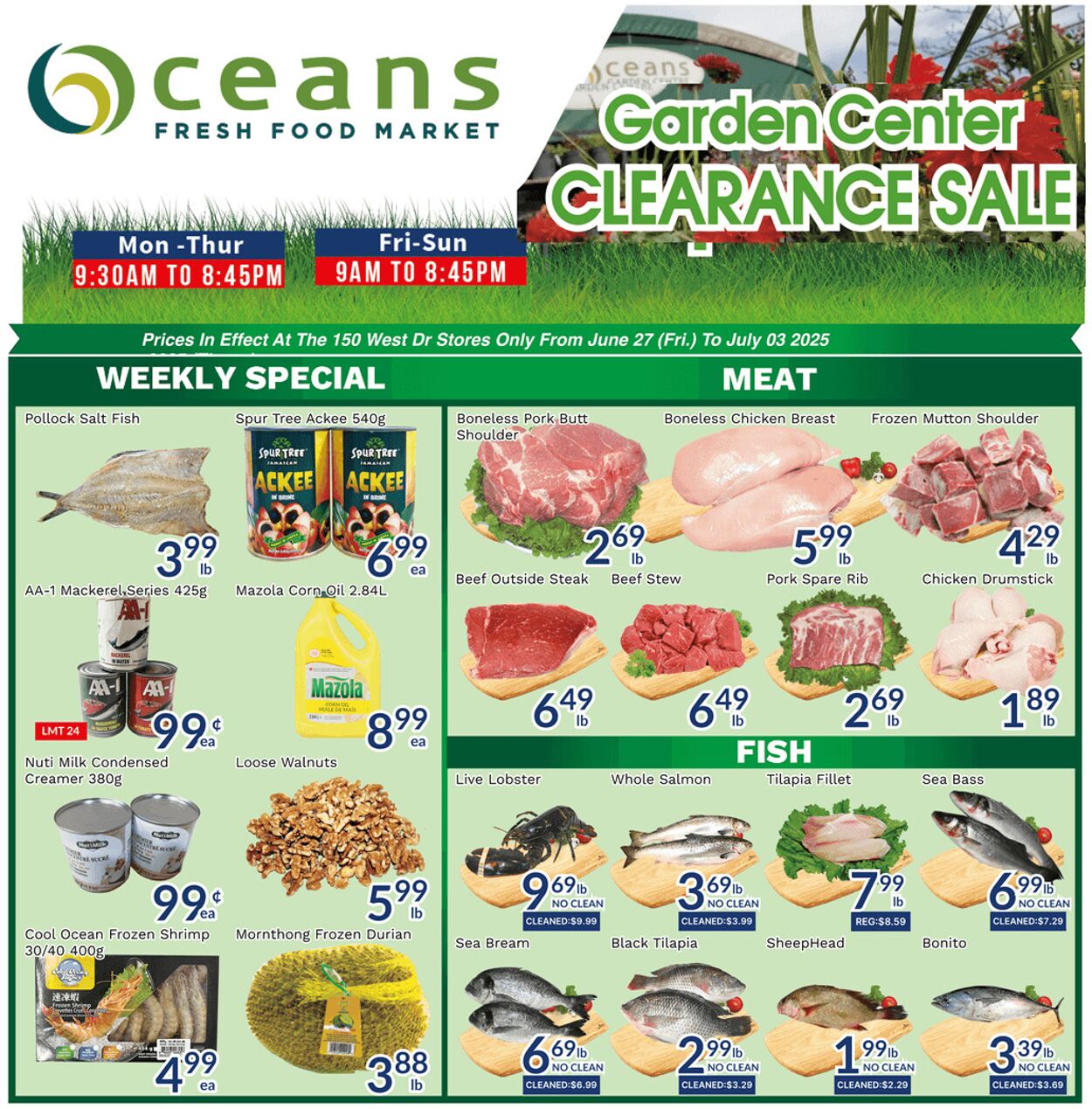 Flyer Oceans Fresh Food Market 27.06.2025 - 03.07.2025