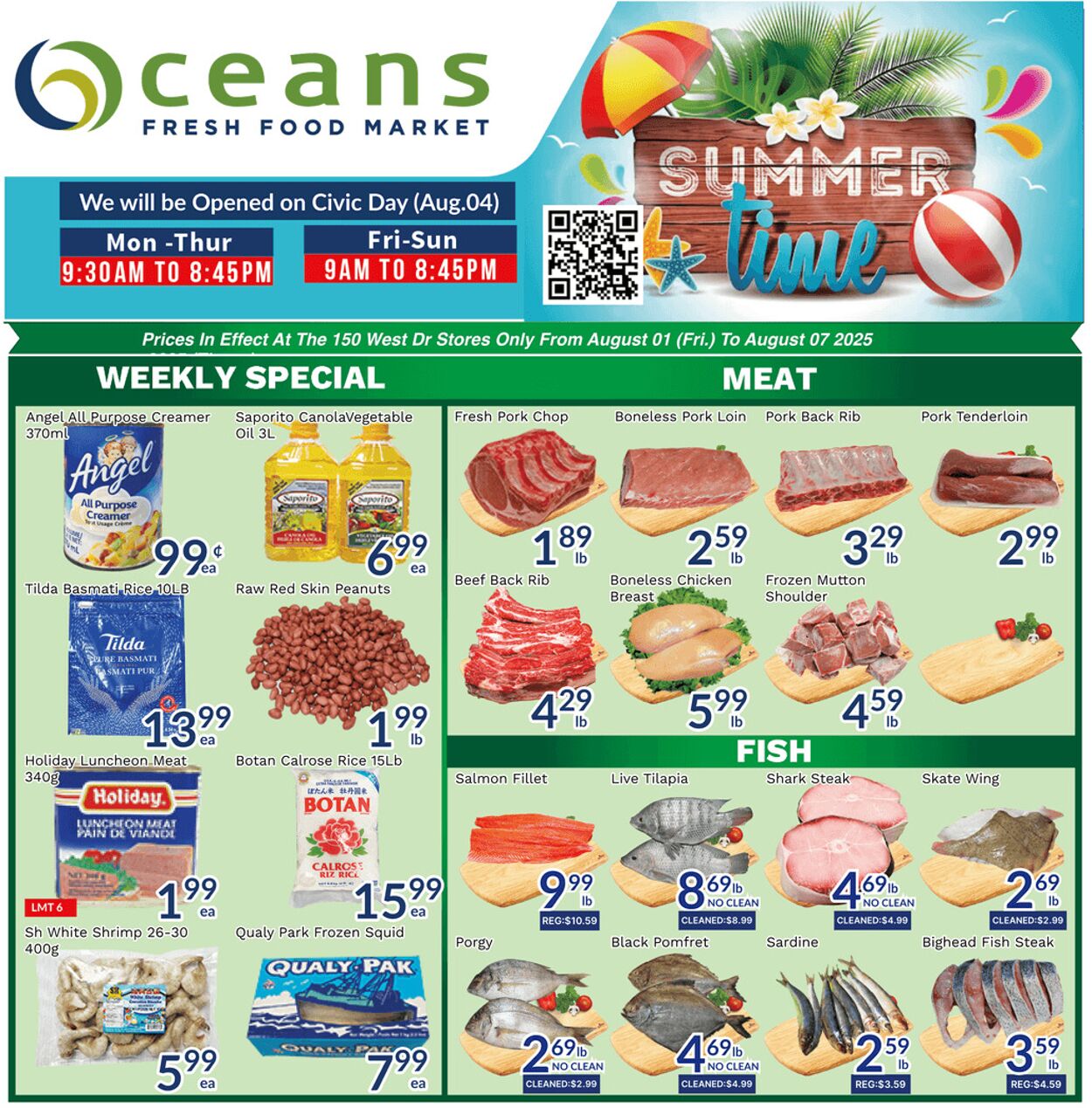 Flyer Oceans Fresh Food Market 01.08.2025 - 07.08.2025