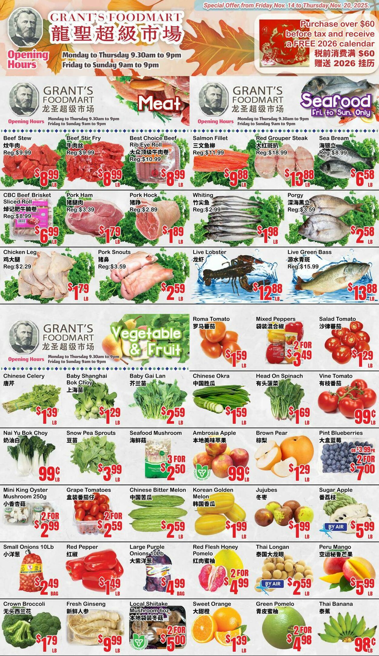 Flyer Oceans Fresh Food Market 14.11.2025 - 20.11.2025