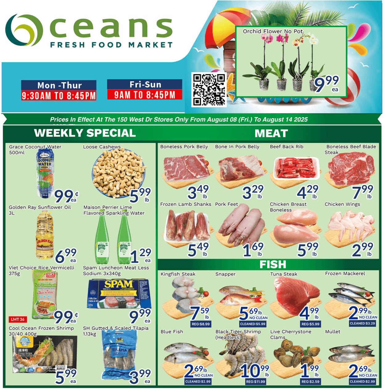 Flyer Oceans Fresh Food Market 08.08.2025 - 14.08.2025