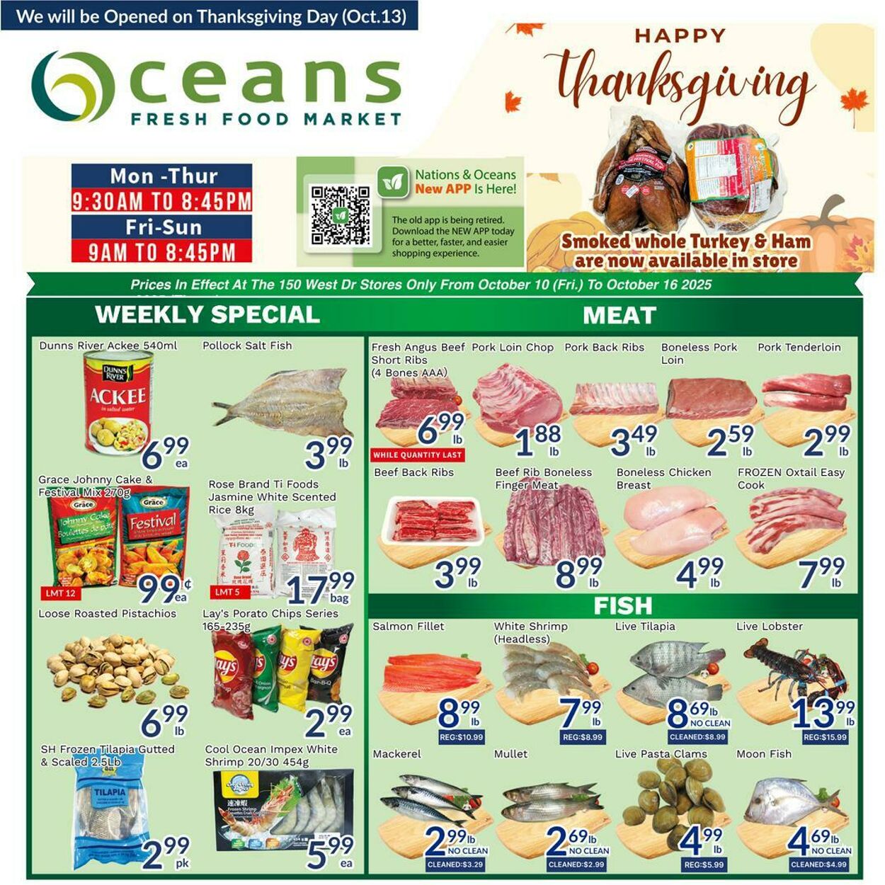Flyer Oceans Fresh Food Market 10.10.2025 - 16.10.2025
