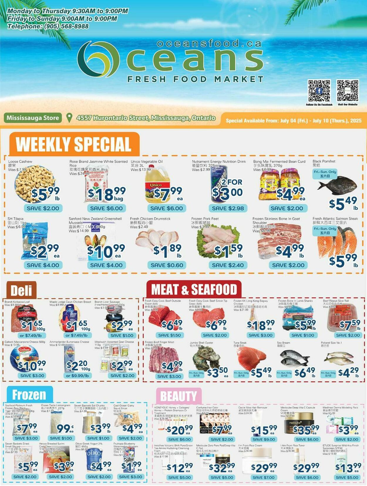 Flyer Oceans Fresh Food Market 04.07.2025 - 10.07.2025