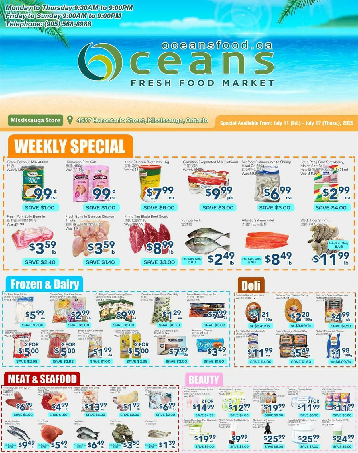 Flyer Oceans Fresh Food Market 11.07.2025 - 17.07.2025