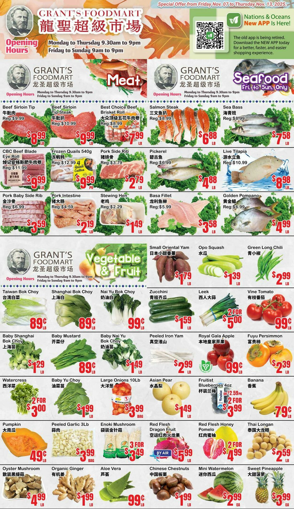 Flyer Oceans Fresh Food Market 07.11.2025 - 13.11.2025