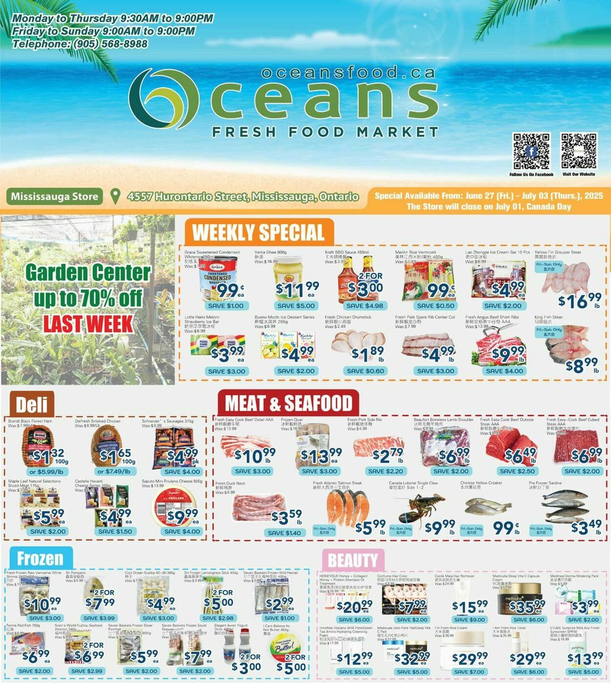 Flyer Oceans Fresh Food Market 27.06.2025 - 03.07.2025