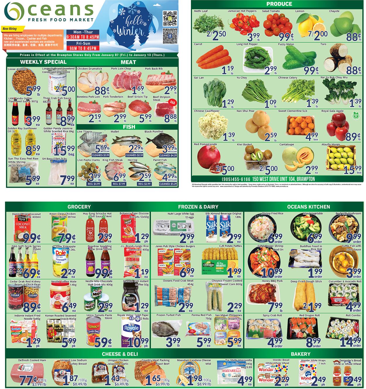 Flyer Oceans Fresh Food Market 07.01.2022 - 13.01.2022