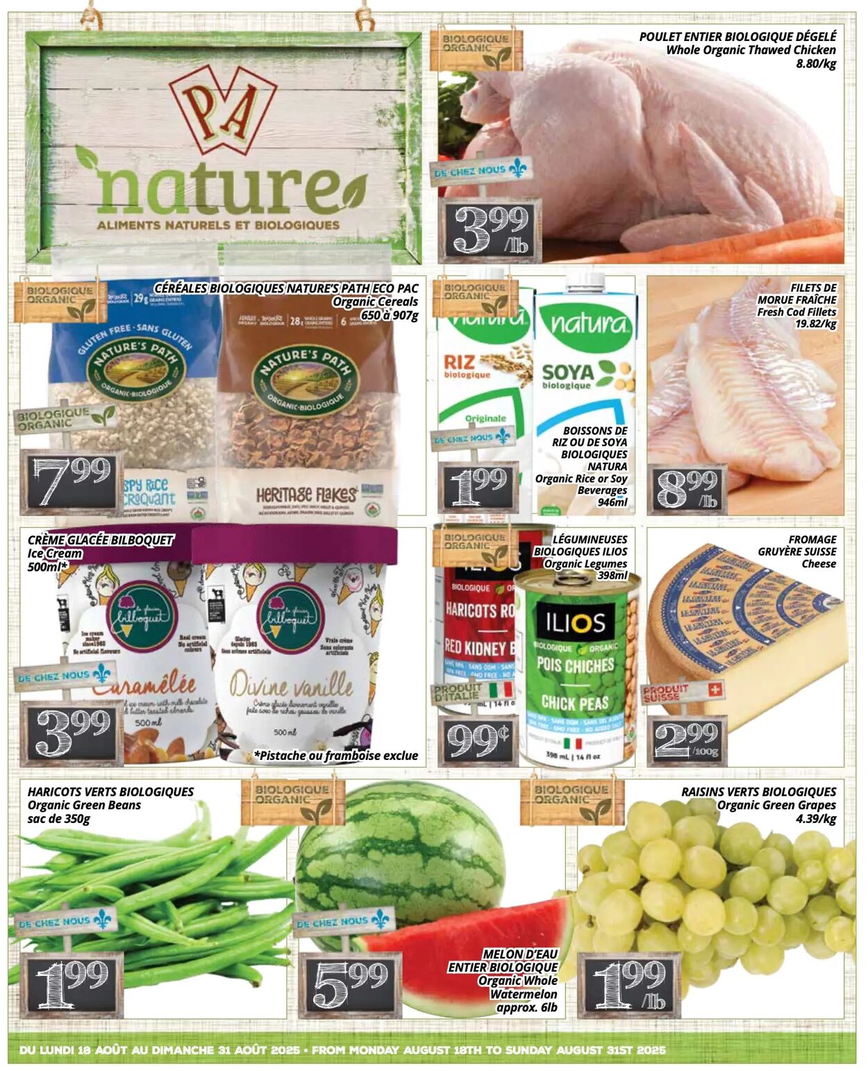 Flyer PA Supermarché 18.08.2025 - 31.08.2025
