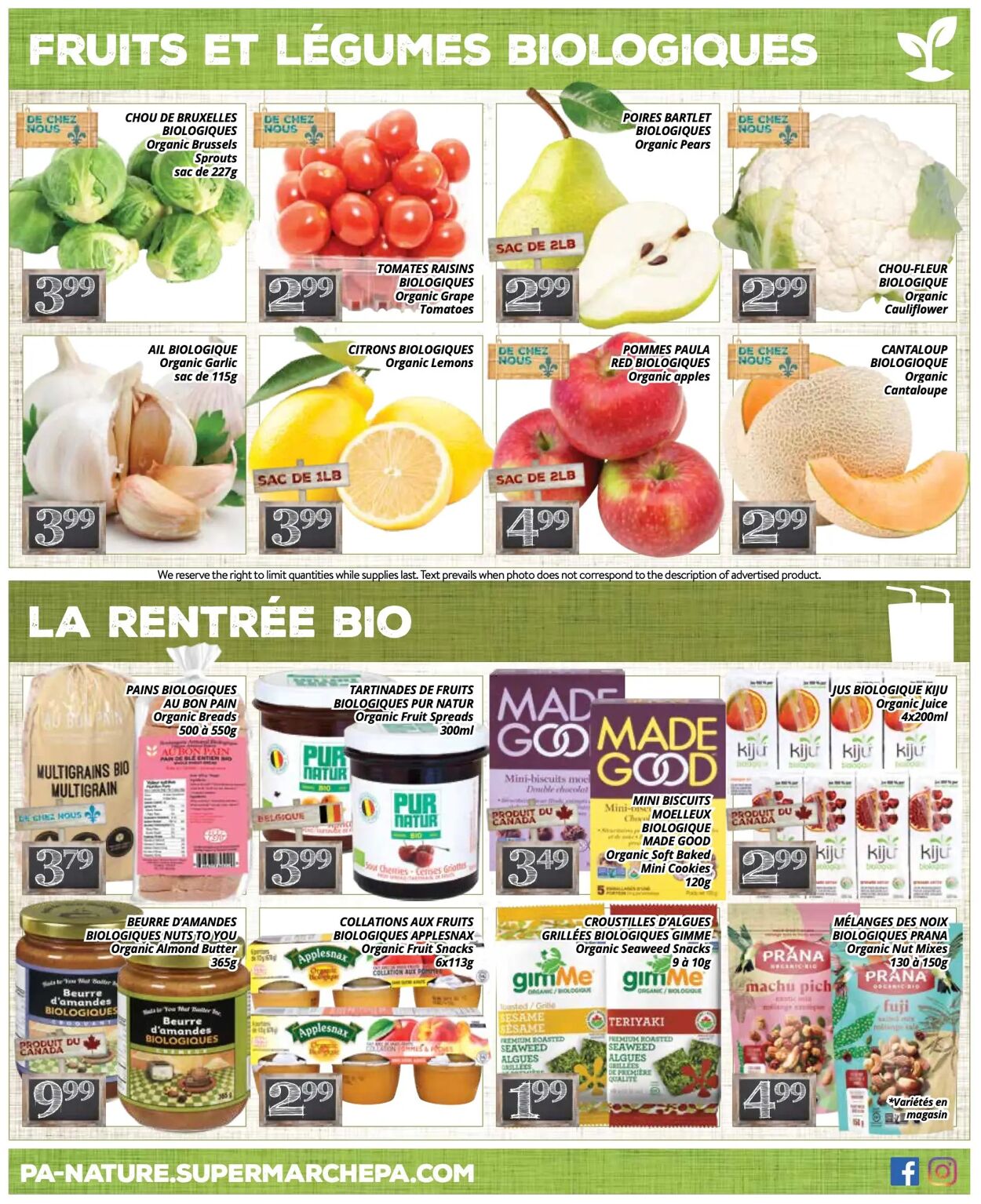 Flyer PA Supermarché 18.08.2025 - 31.08.2025