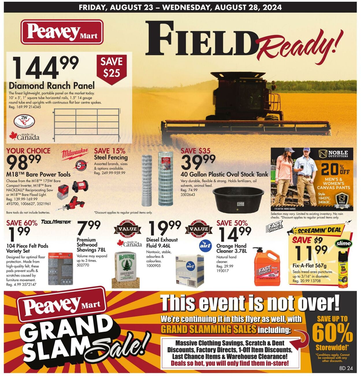 Flyer Peavey Mart 23.08.2024 - 28.08.2024