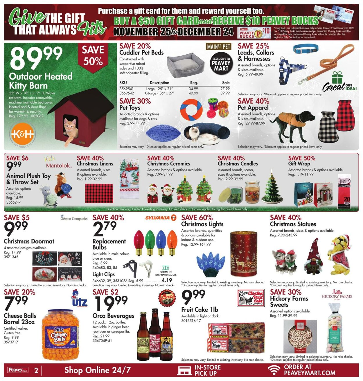 Flyer Peavey Mart 19.12.2024 - 25.12.2024