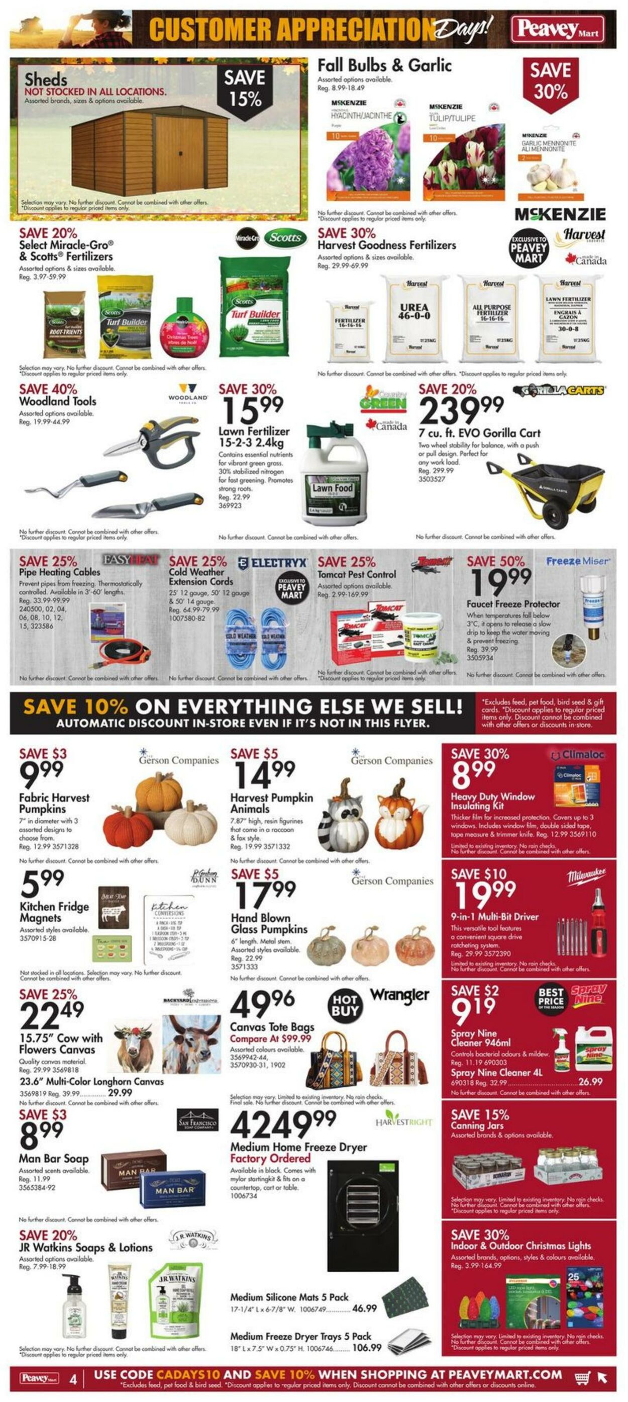 Flyer Peavey Mart 04.10.2024 - 10.10.2024