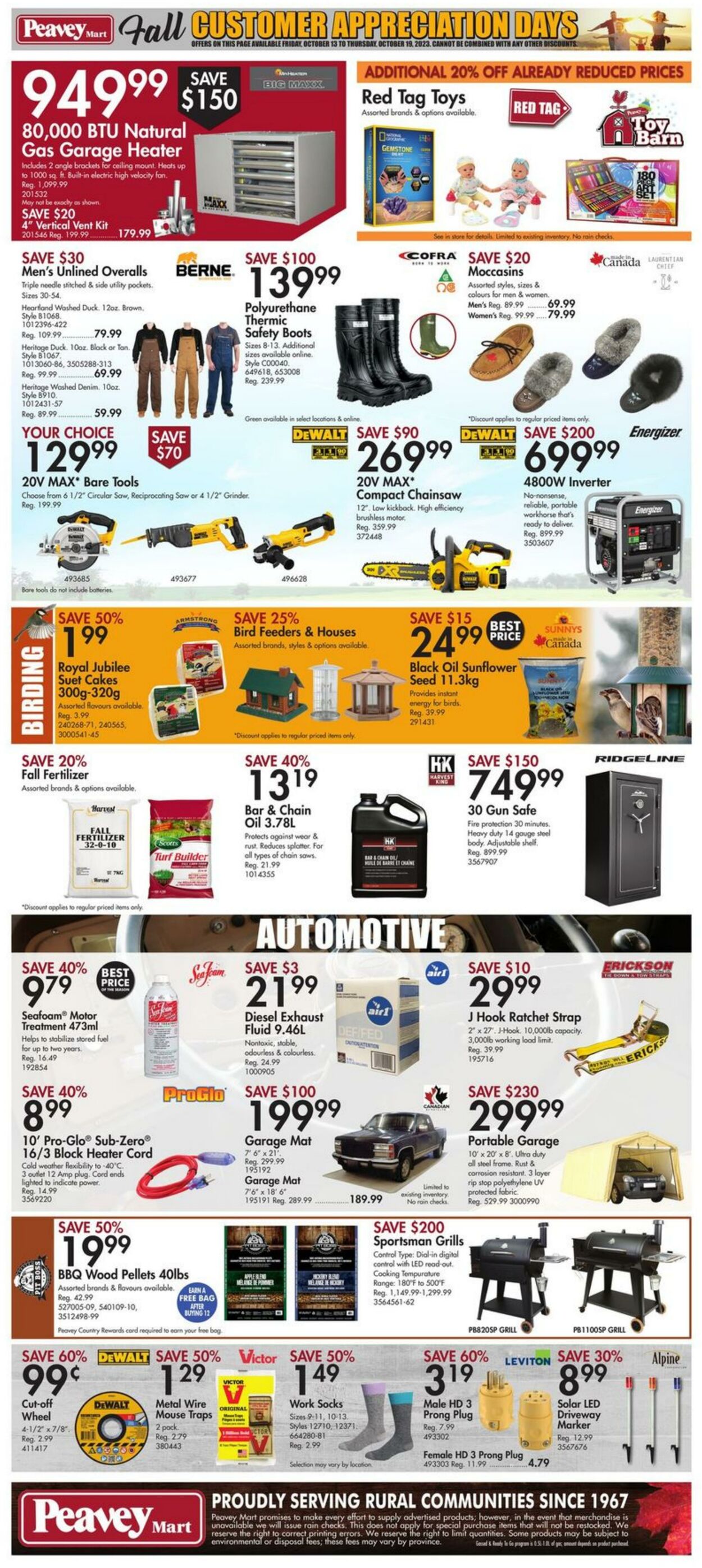 Flyer Peavey Mart 13.10.2023 - 19.10.2023