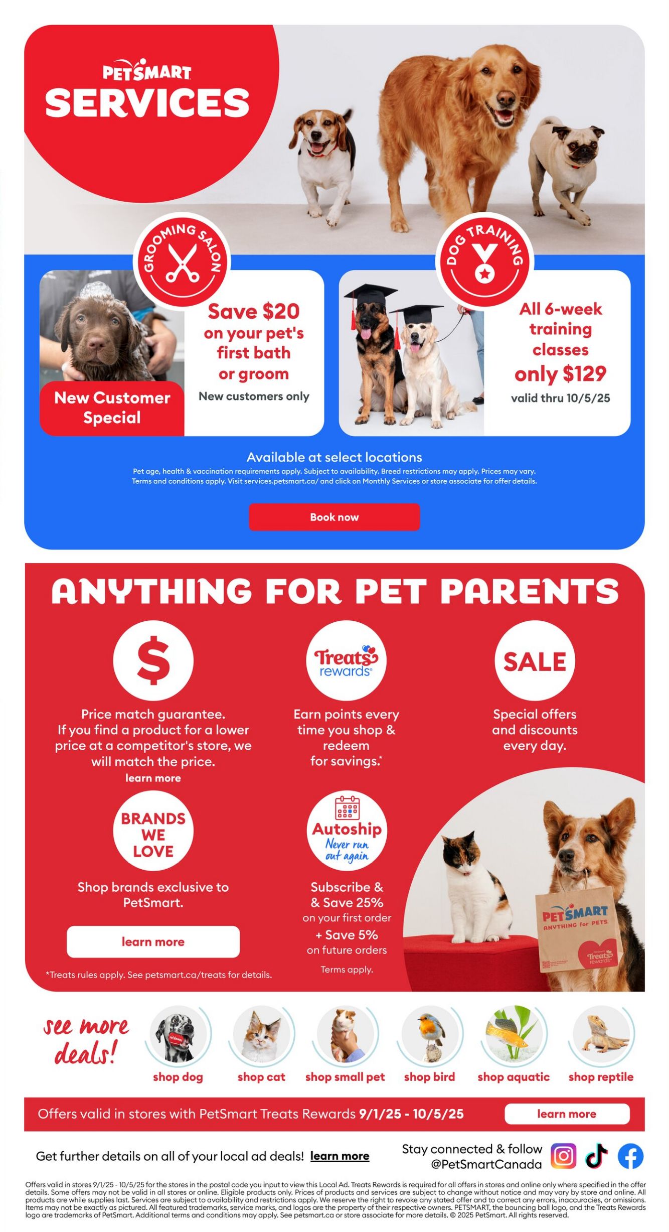 Flyer PetSmart 01.09.2025 - 05.10.2025