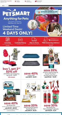  PetSmart Weekend Flyer - Nov 04 to Nov 07