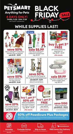  PetSmart Weekend Flyer - Nov 25 to Nov 28