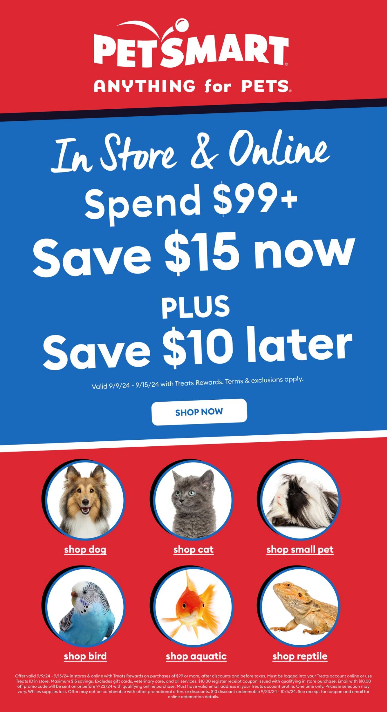 PetSmart Promotional flyers