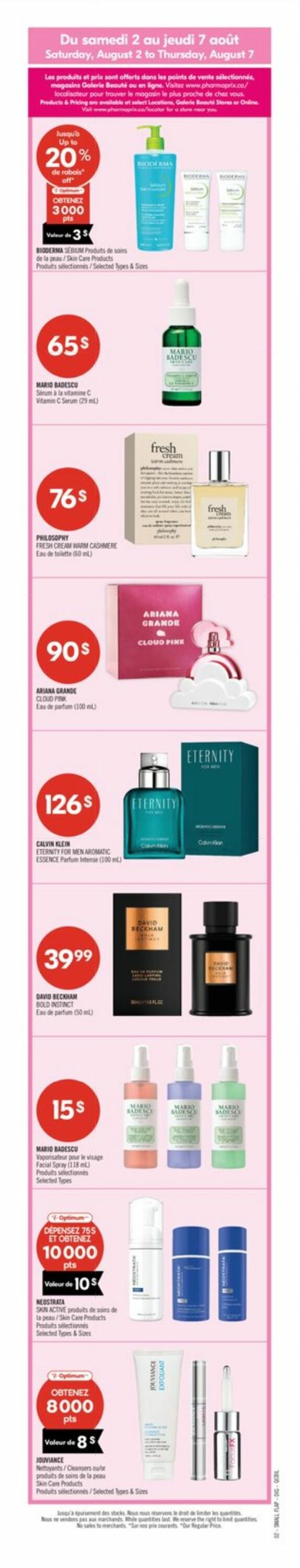 Flyer Pharmaprix 02.08.2025 - 07.08.2025