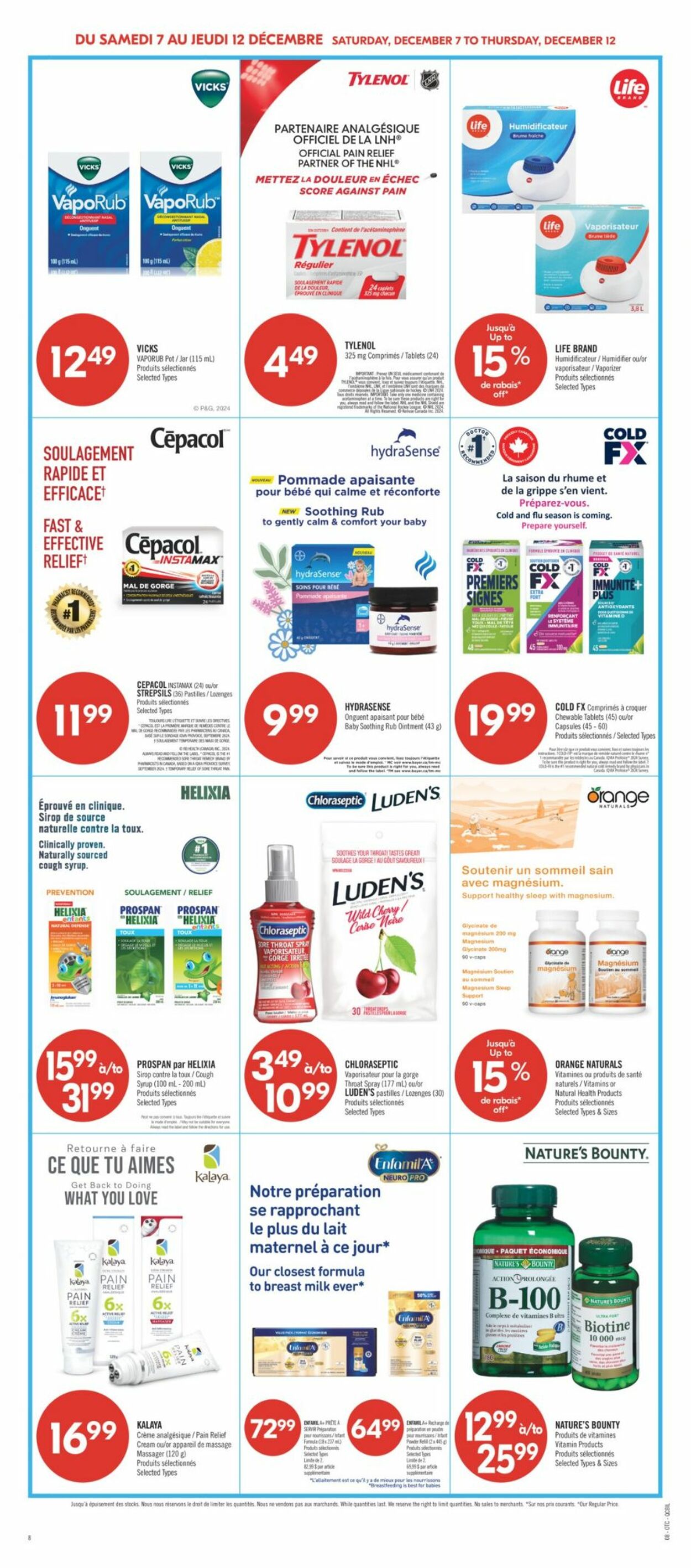 Flyer Pharmaprix 07.12.2024 - 12.12.2024