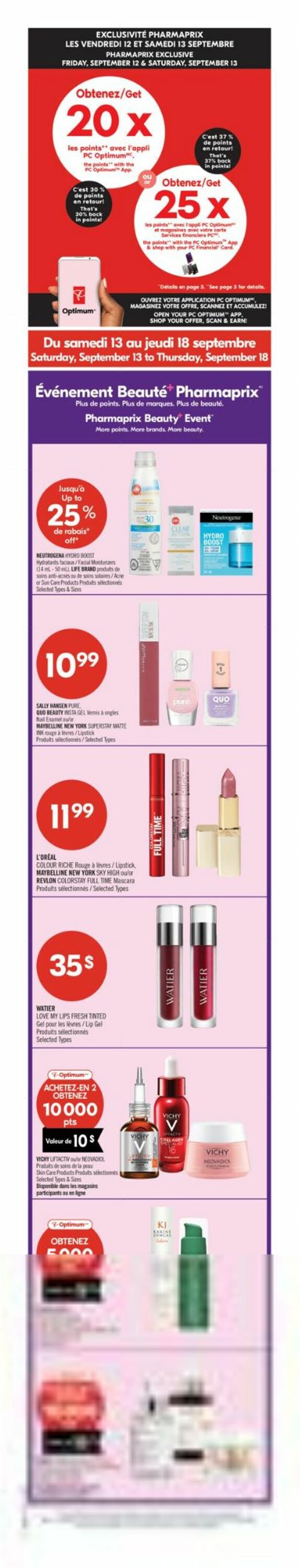 Flyer Pharmaprix 13.09.2025 - 18.09.2025
