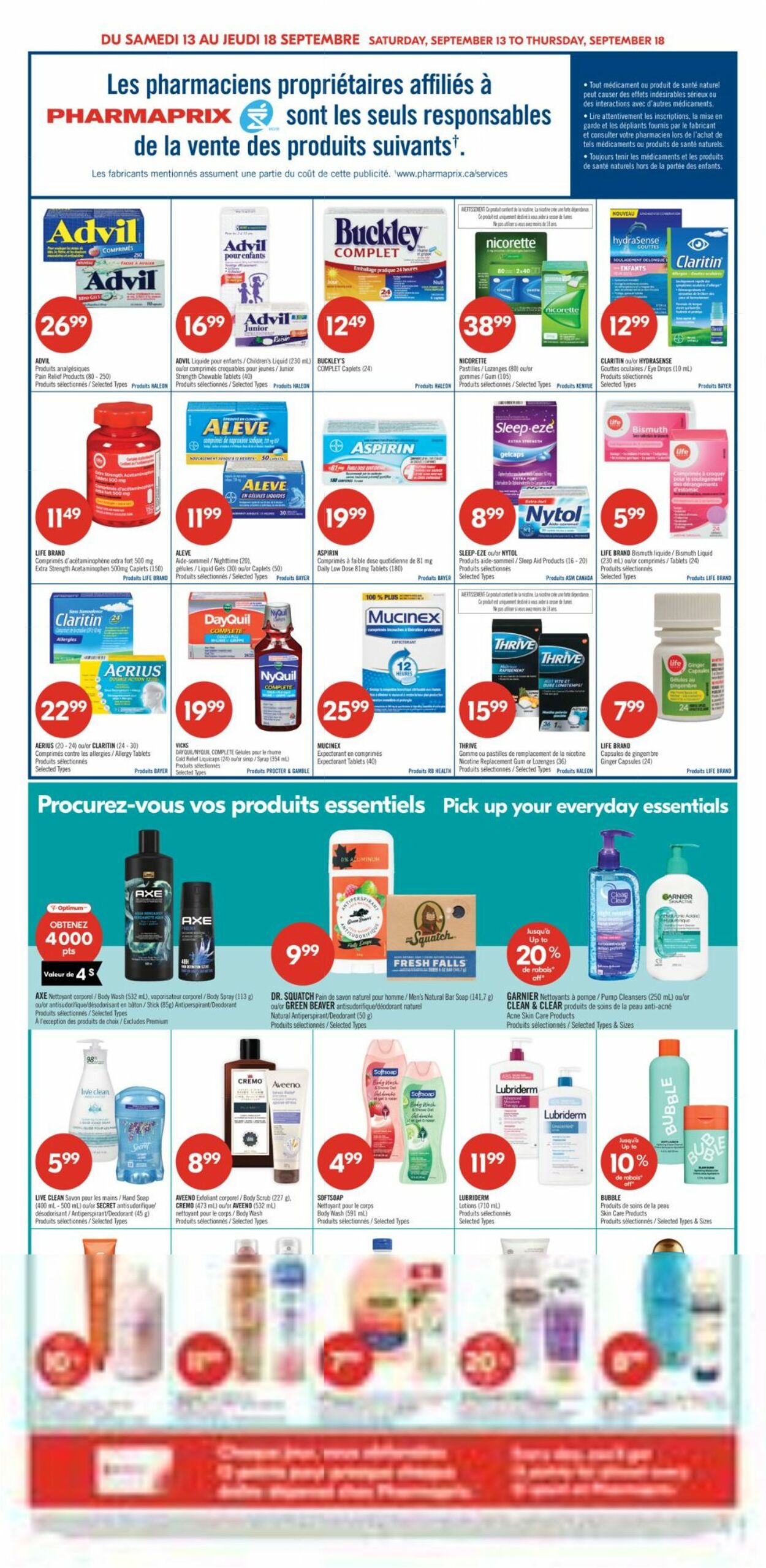 Flyer Pharmaprix 13.09.2025 - 18.09.2025