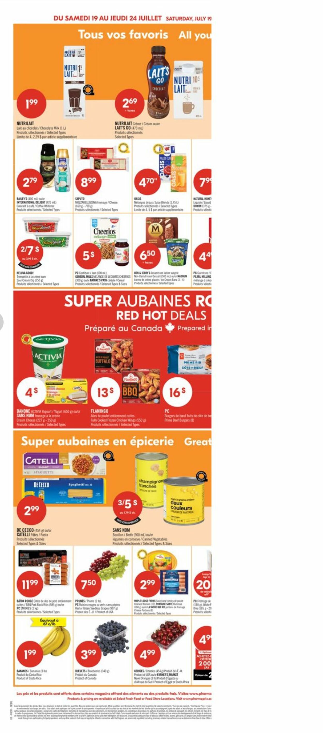 Flyer Pharmaprix 19.07.2025 - 24.07.2025