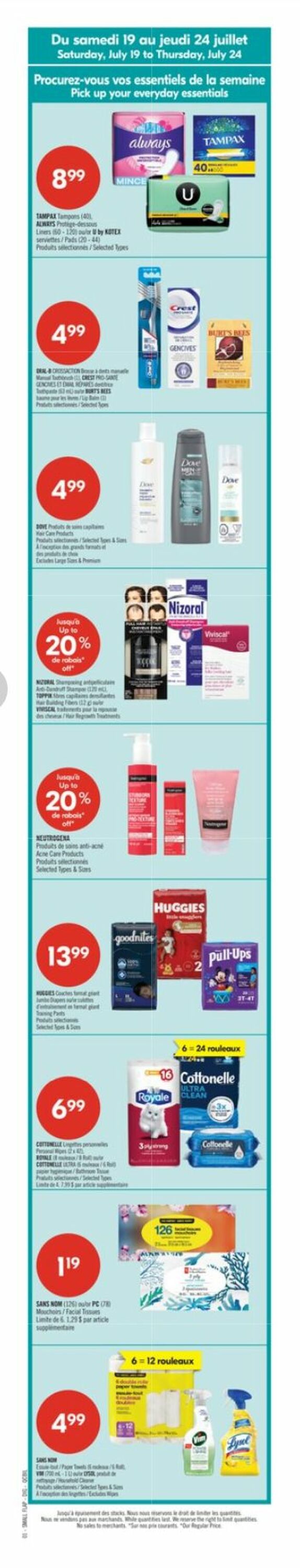 Flyer Pharmaprix 19.07.2025 - 24.07.2025