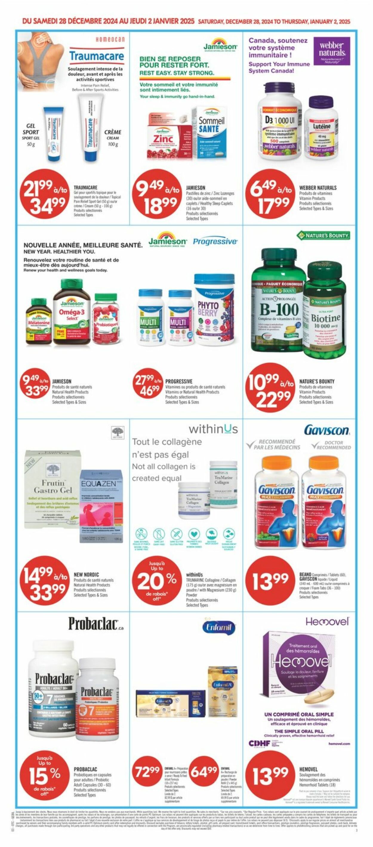 Flyer Pharmaprix 28.12.2024 - 02.01.2025