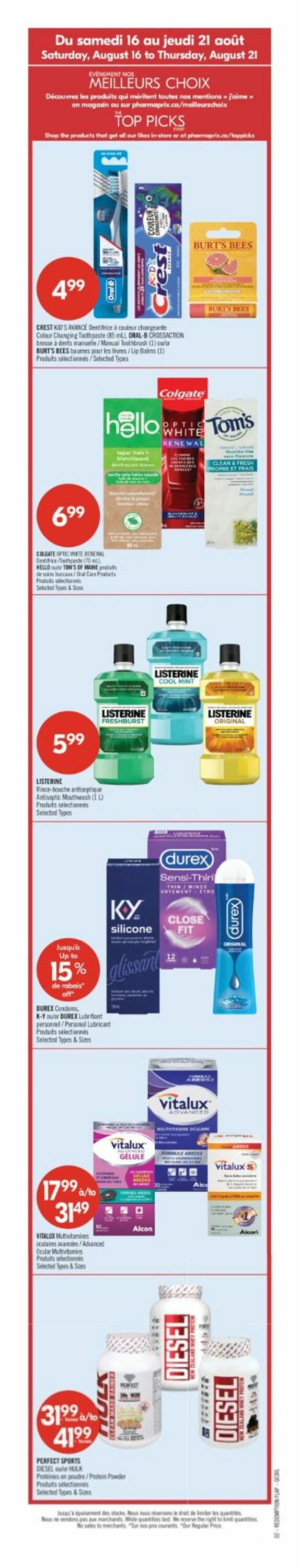 Flyer Pharmaprix 16.08.2025 - 21.08.2025
