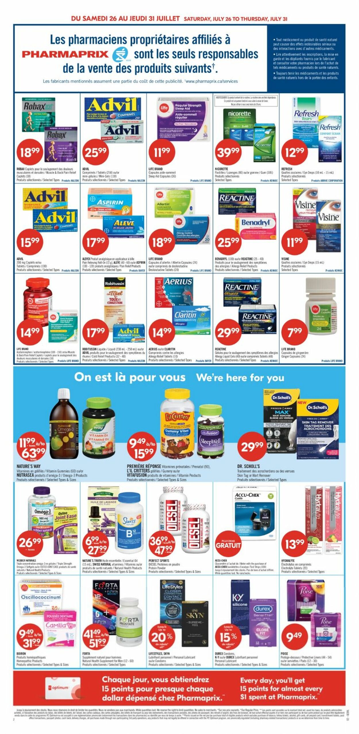 Flyer Pharmaprix 26.07.2025 - 31.07.2025