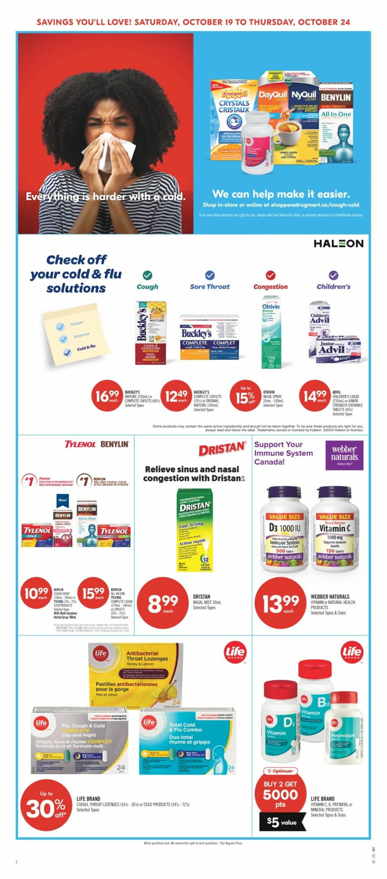 Flyer Pharmaprix 19.10.2024 - 24.10.2024