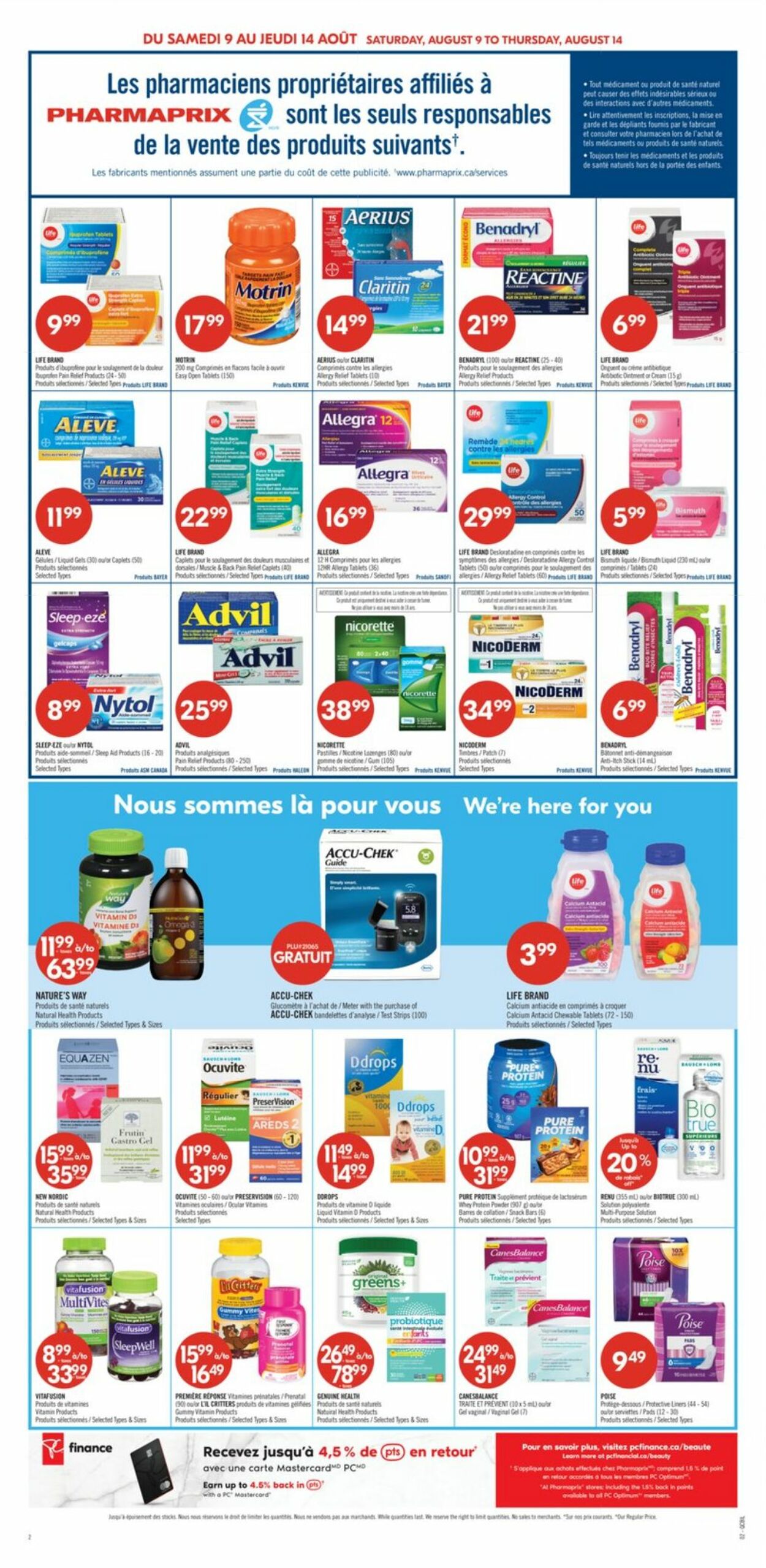 Flyer Pharmaprix 09.08.2025 - 14.08.2025
