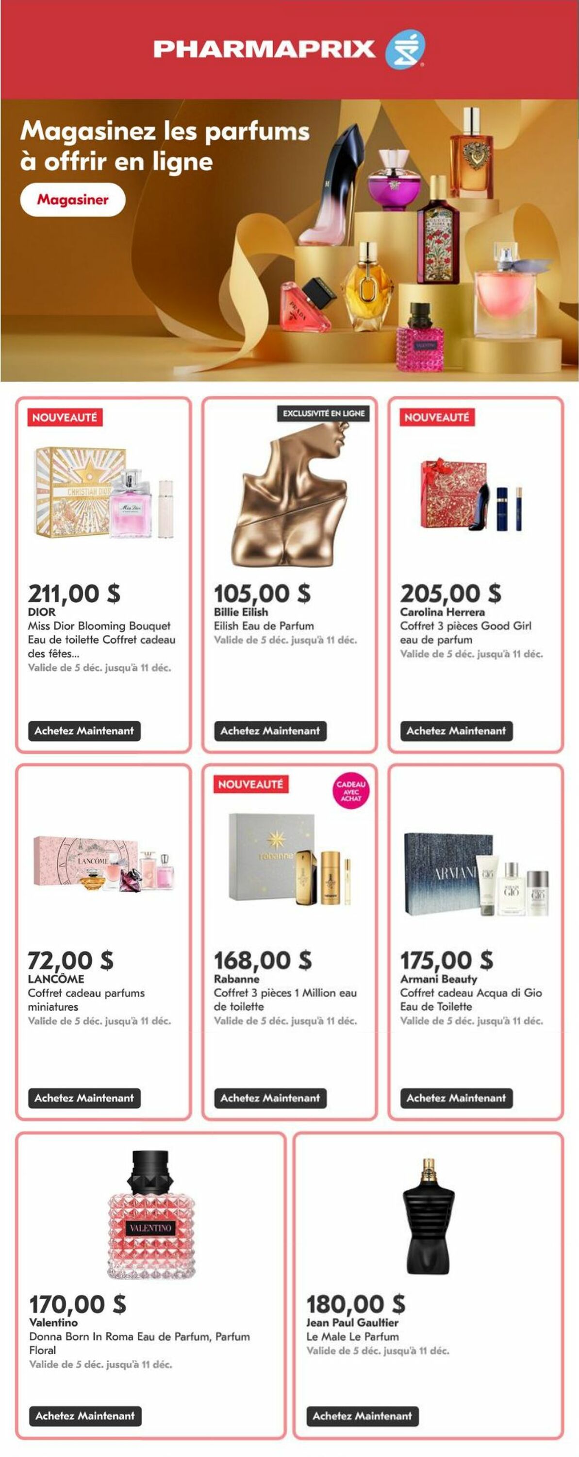 Flyer Pharmaprix 05.12.2025 - 11.12.2025