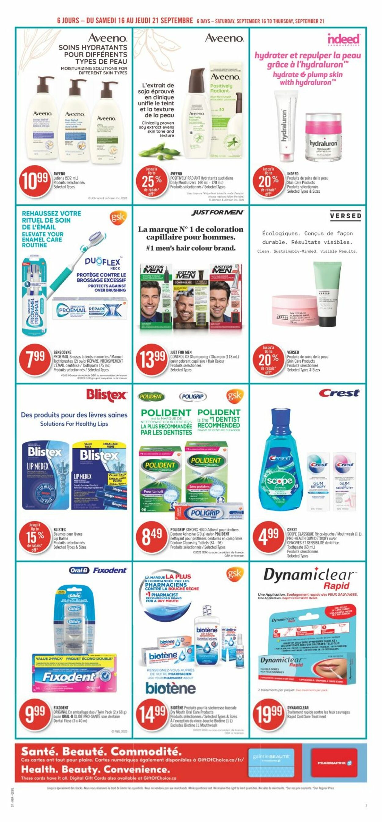 Flyer Pharmaprix 16.09.2023 - 21.09.2023