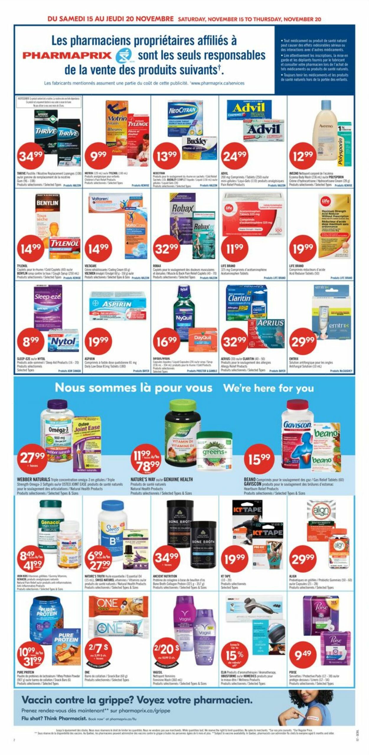 Flyer Pharmaprix 15.11.2025 - 20.11.2025